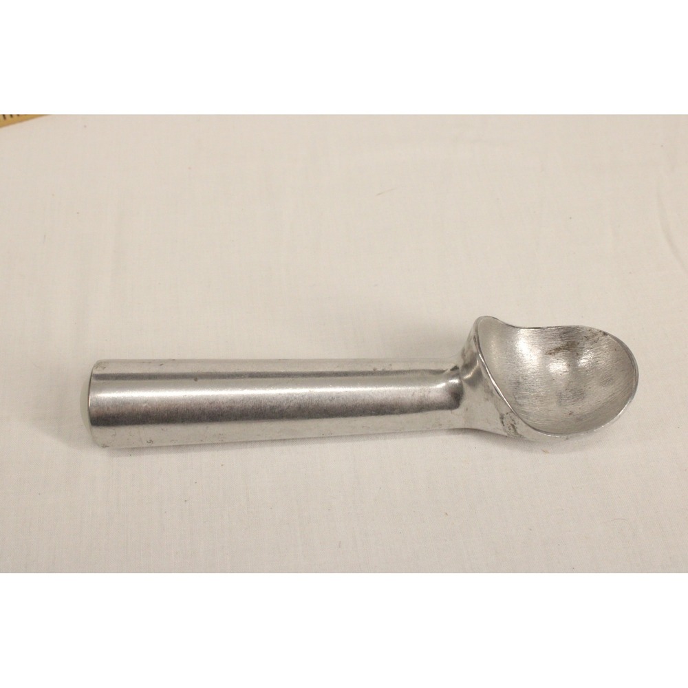 The Pampered Chef Ice Cream Scoop Silver Cast Aluminum Liquid Filled Retro